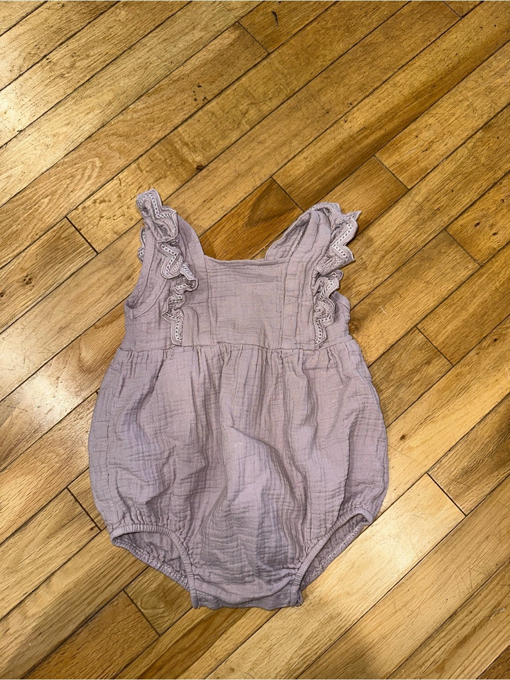 Baby Girl’s Quincy Mae onesie ruffle organic cotton